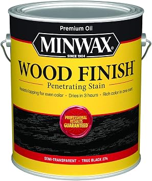 Minwax Wood Finish, True Black, 1 Gallon