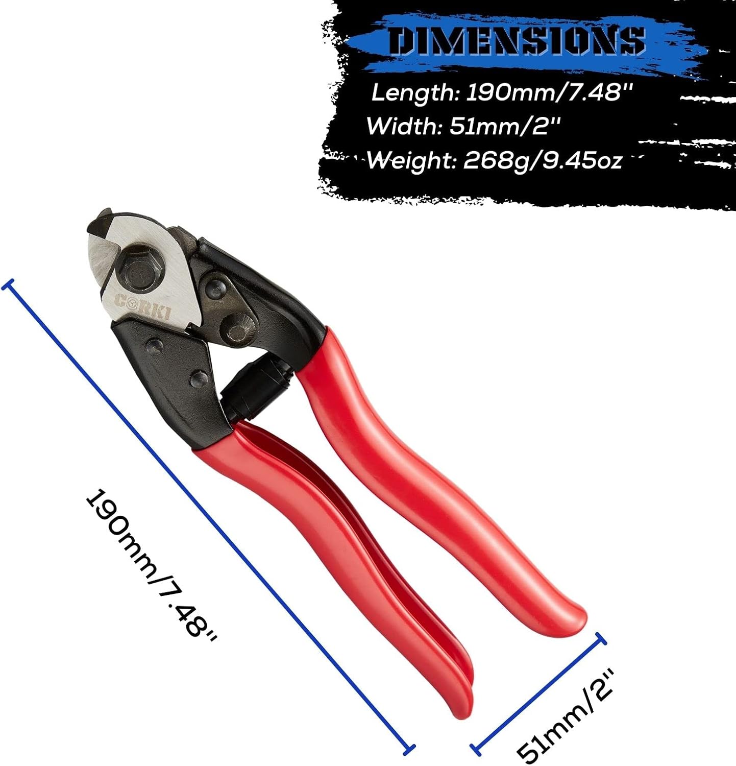 Corki Cycles Bike Cable and Housing Cutter (Suitable for Brake and Shift Cable Housing)