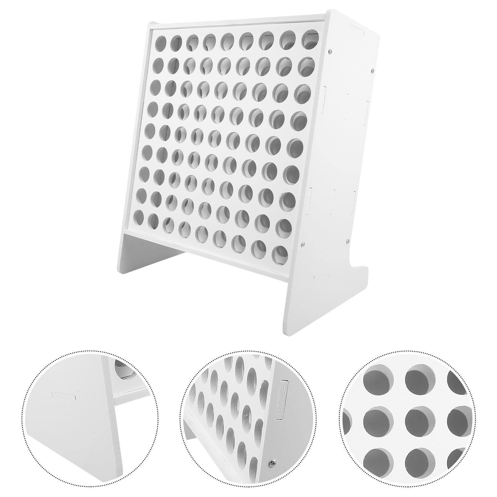 Portapenne da Tavolo Multifunzionale Cassetto Bianco in Plastica, Organizer per Marker Stabile e Durevole, per Back To School Party e Uso Scolastico