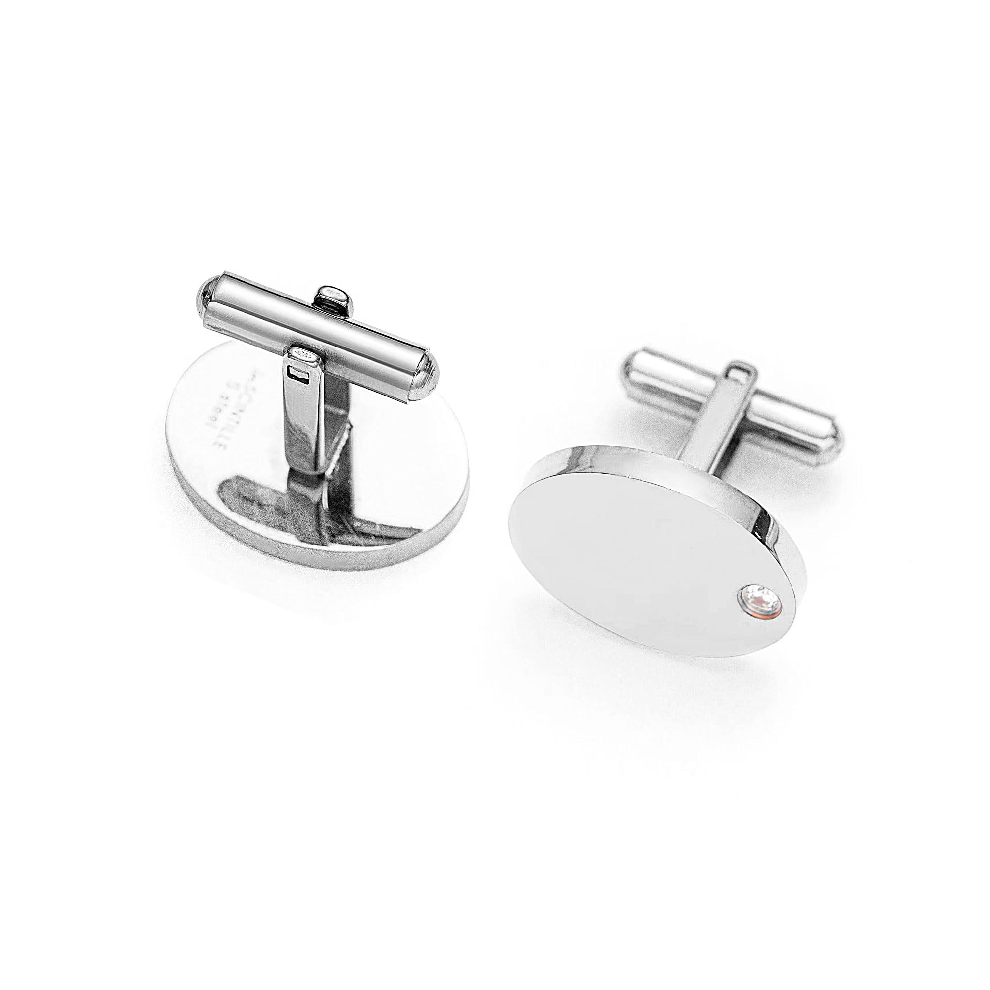inSCINTILLE Boutons de Manchette Homme en Acier Inoxydable – Élégants pour Mariage, Bureau et Cérémonies – Coffret Cadeau Inclus