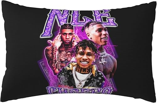Miniatura 1 de NLE Rapper Choppa Singer - Fundas de almohada decorativas de 20 x 30 pulgadas, funda de cojín rectangular para sala de estar, dormitorio, sofá,