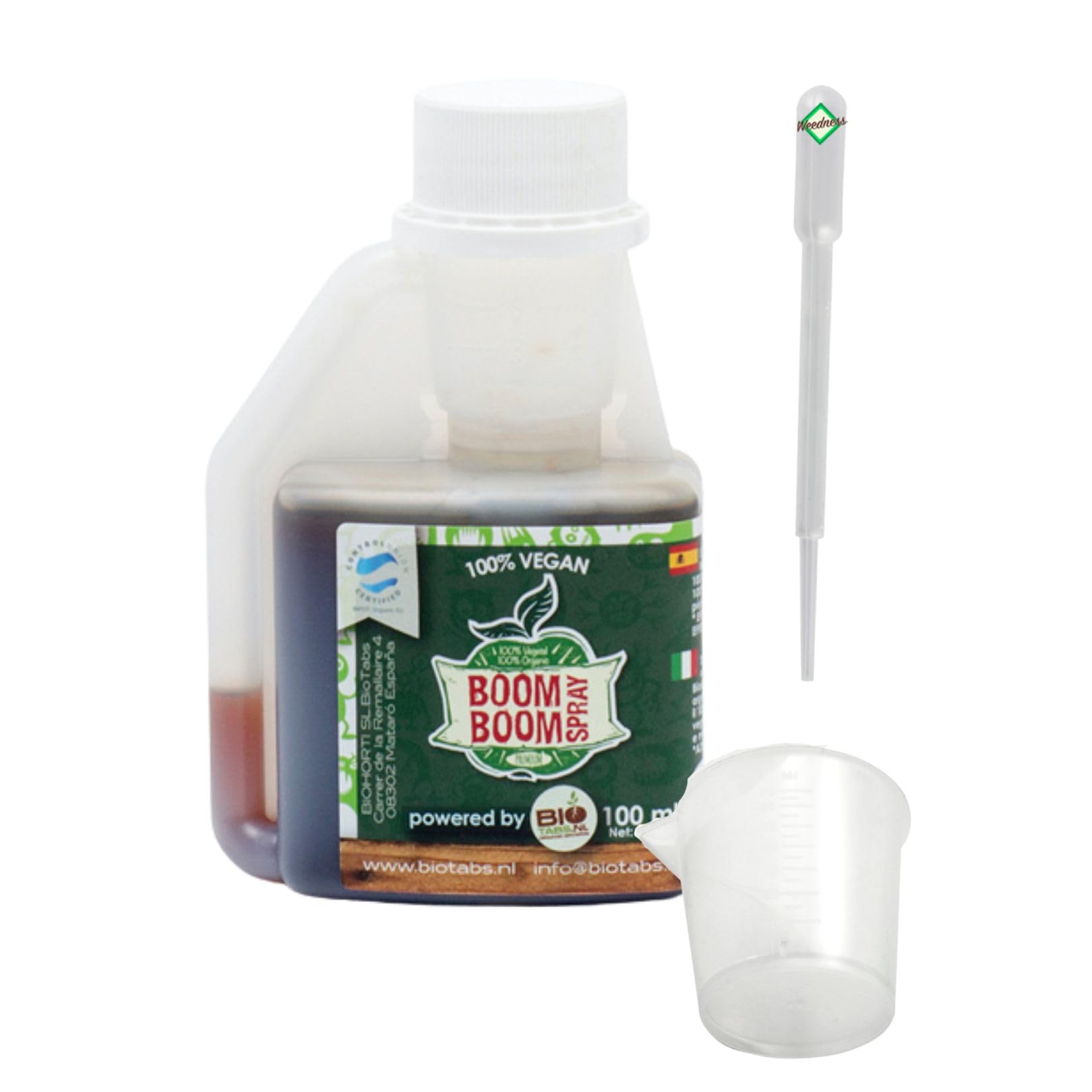 Weedness Biotabs Boom Boom Spray 250 ml - Naturdünger Grow Flüssig Bio Orchideen Bonsai Organische Dünger Set Kit