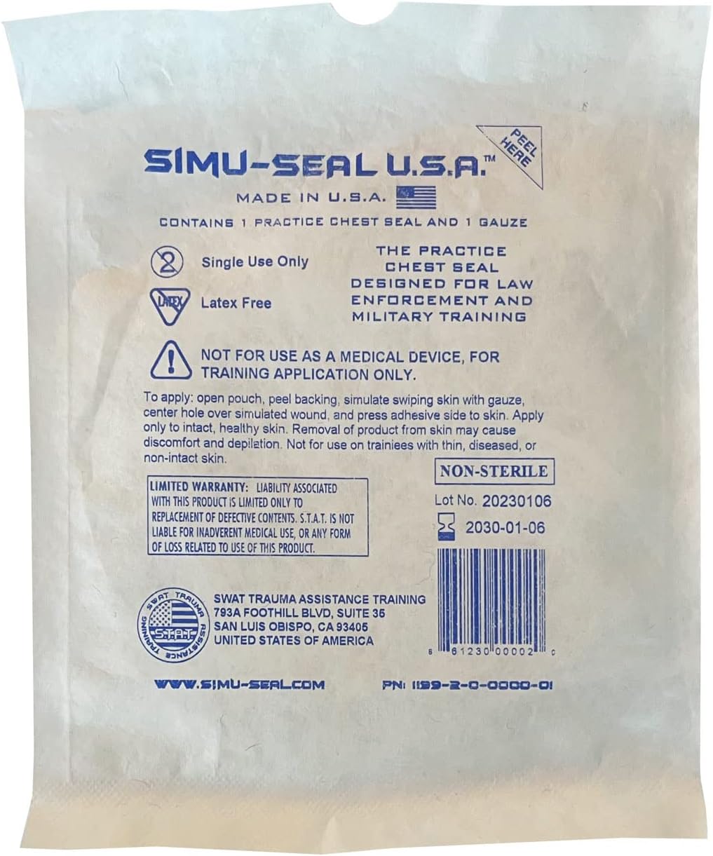 SIMU-Seal Chest Seal Trainer (ONE Pack)
