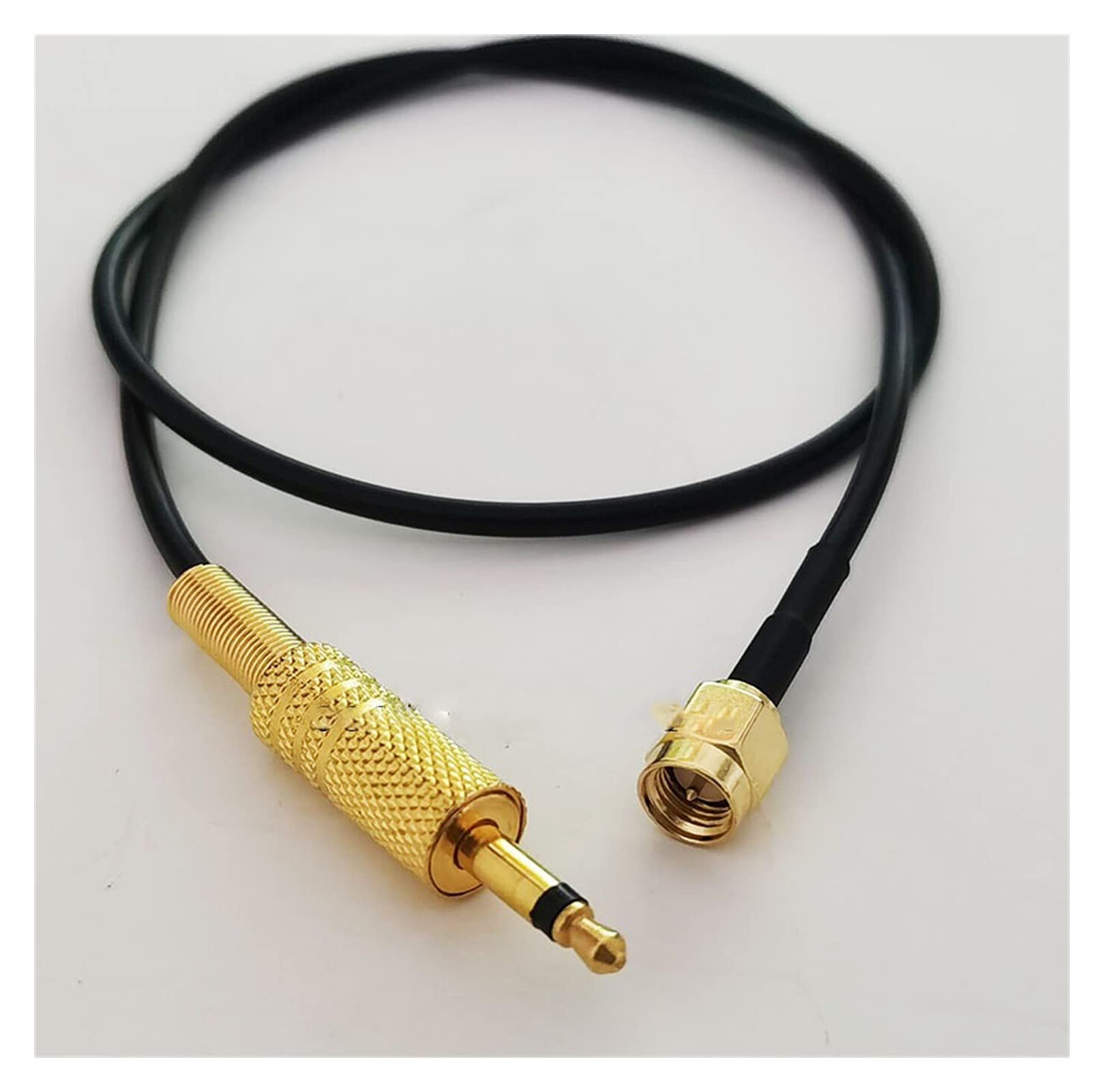 VAIGAI Yige Store RG174 SMA Mâle à 3,5 mm Mono 1/8 "Male p/lug Fit pour CC/TV Câble de fixation d'antenne de moniteur de caméra 15/20 / 30 / 50cm 1/2 / 3/5 / 10m(50cm)