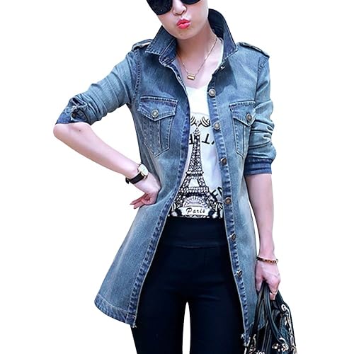long denim jacket womens uk
