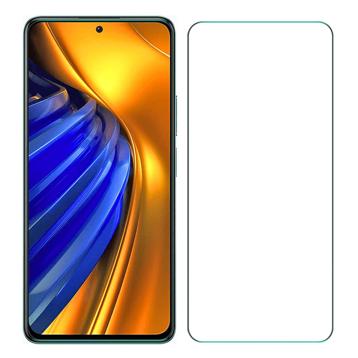 Widamin 2Pack, Screen Protector Compatible with Xiaomi Poco F4 5G/ Poco F3 5G 6.67 inch, Tempered Glass Screen, 9H Hardness, Scratch-Resistant, protector Screen Easy to Clean