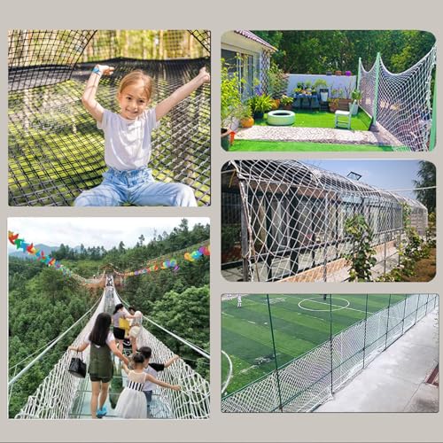 Image of Stair Safety Net for Kids Rope Net Safety Netting for Railings Suitable for Balconies, Stair, Railing, Playground, Indoor and Outdoor Decoration (4mm,2X3m)