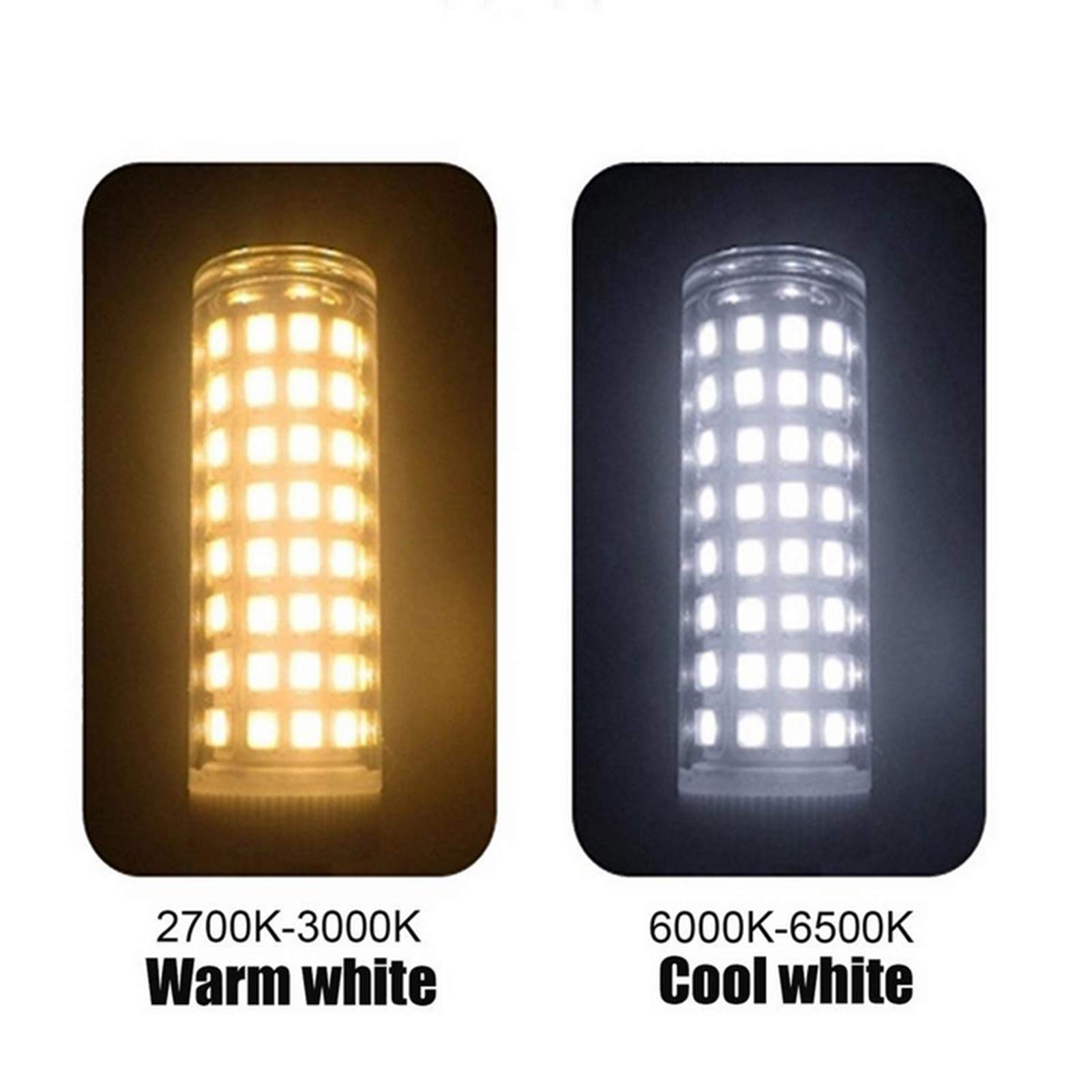 Żarówka LED E14 10W E14 Basic Zimna biel 6500K Kukurydza Żyrandol Wentylator sufitowy, 102 LED 2835 SMD, możliwość ściemniania, opakowanie 6 sztuk
