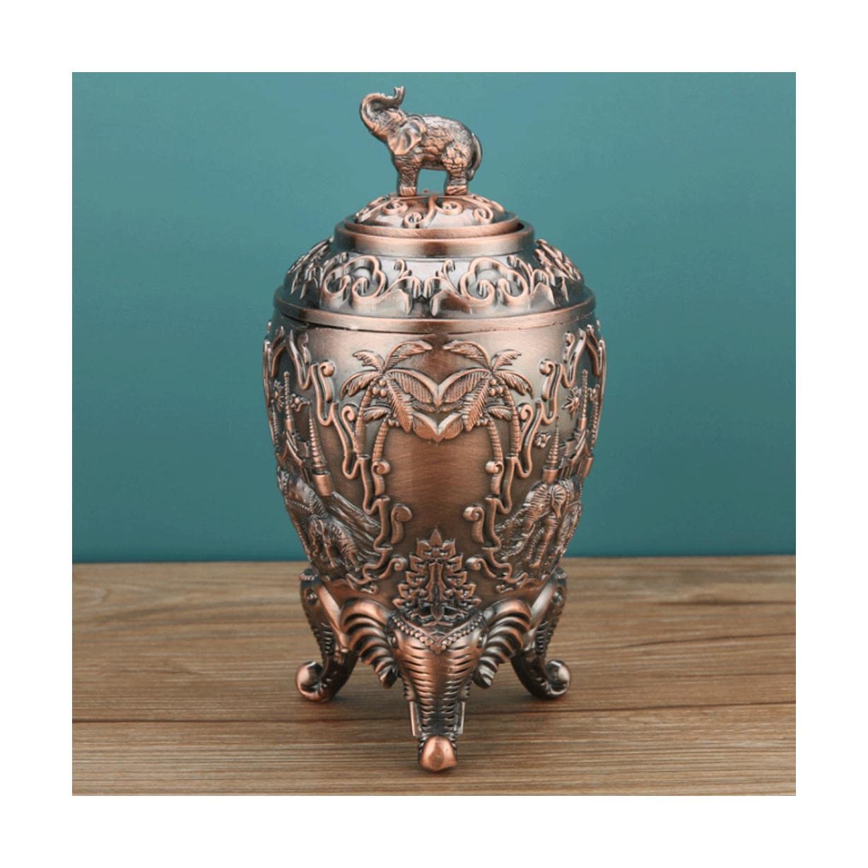 Wdwdw Red Brass Toothpicks Dispenser Toothpick Box Fashion Vintage Holder Luxury Alloy Container Push Type
