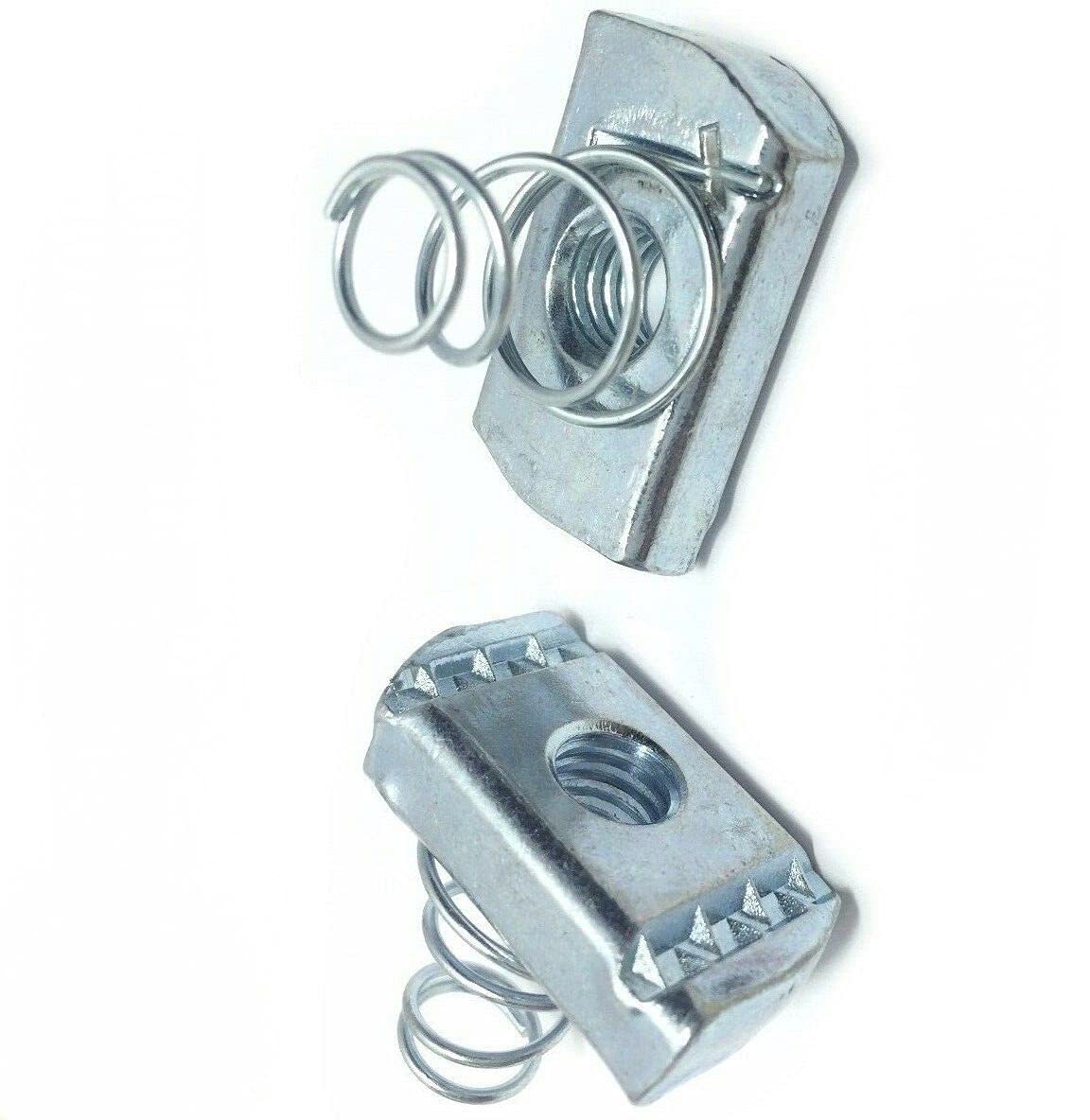 Pr-Mch Package of 100, 10-24 Spring Nuts Short Spring, for Unistrut Channel Set Kit #DR-D6896D