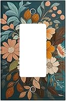 Vista 62 de Cubiertas Decorativas de Arte para Interruptores de Luz, Hojas de Otoño, Placa de Pared de Palanca Individual, Cubierta Decorativa de Interruptor