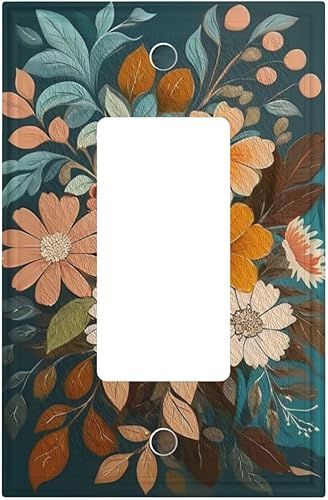 Miniatura 62 de Cubiertas Decorativas de Arte para Interruptores de Luz, Hojas de Otoño, Placa de Pared de Palanca Individual, Cubierta Decorativa de Interruptor,