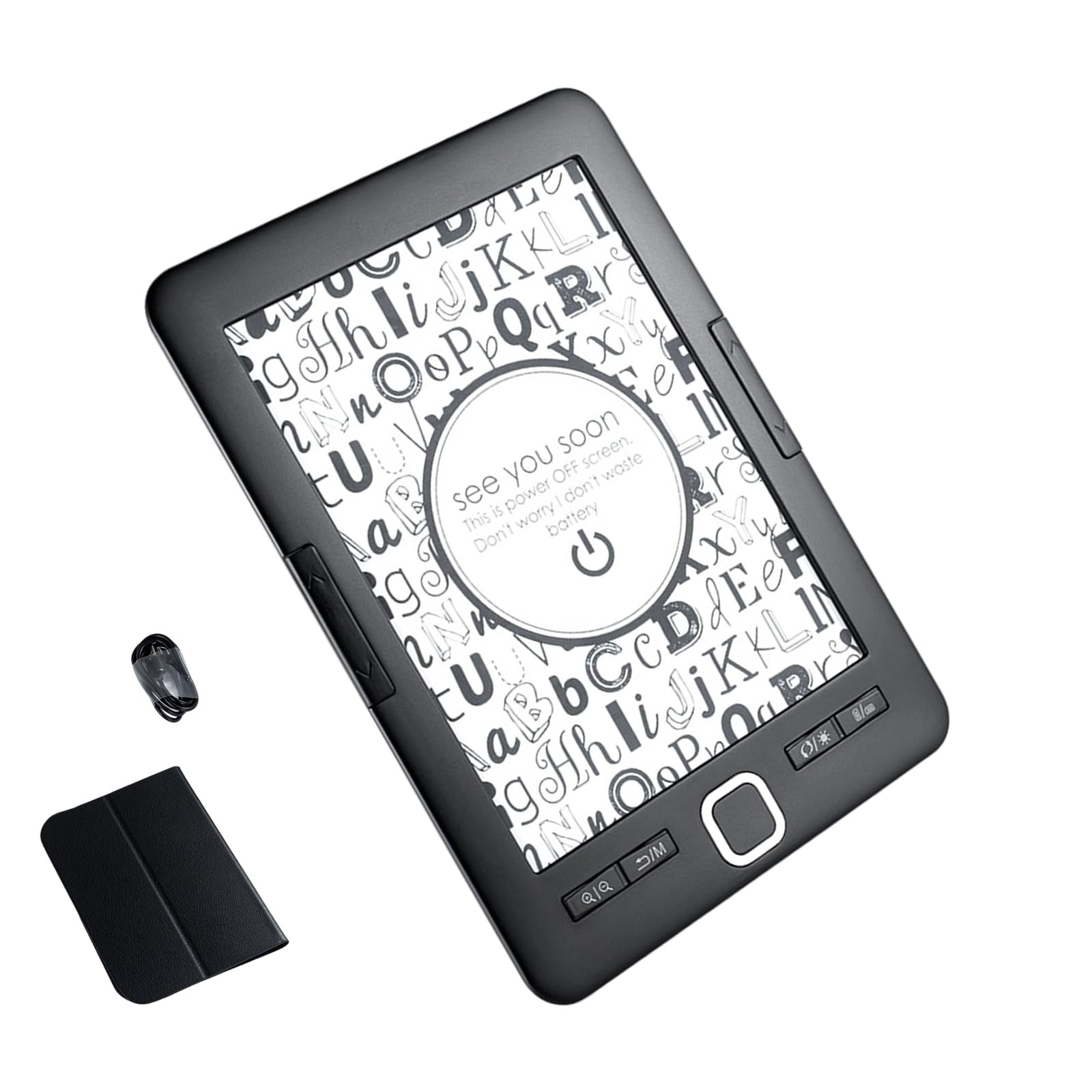 Inchiostri leggeri Lettore di libri digitali Portatile Supporta i formati EPUB per Pendolari Luce anteriore per la lettura notturna Riduzione della luce blu
