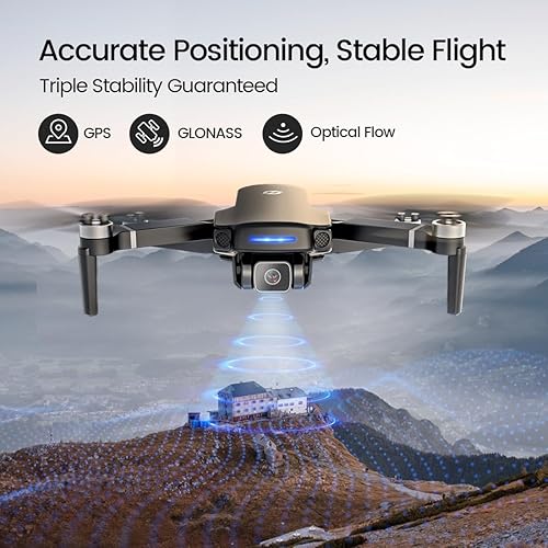 Miniatura 5 de Holy Stone Drones GPS de 8.78 oz con cámara para adultos 4K, RC FPV plegable Quadcopter Drone con 3 baterías, rango de transmisión de 10000 pies,
