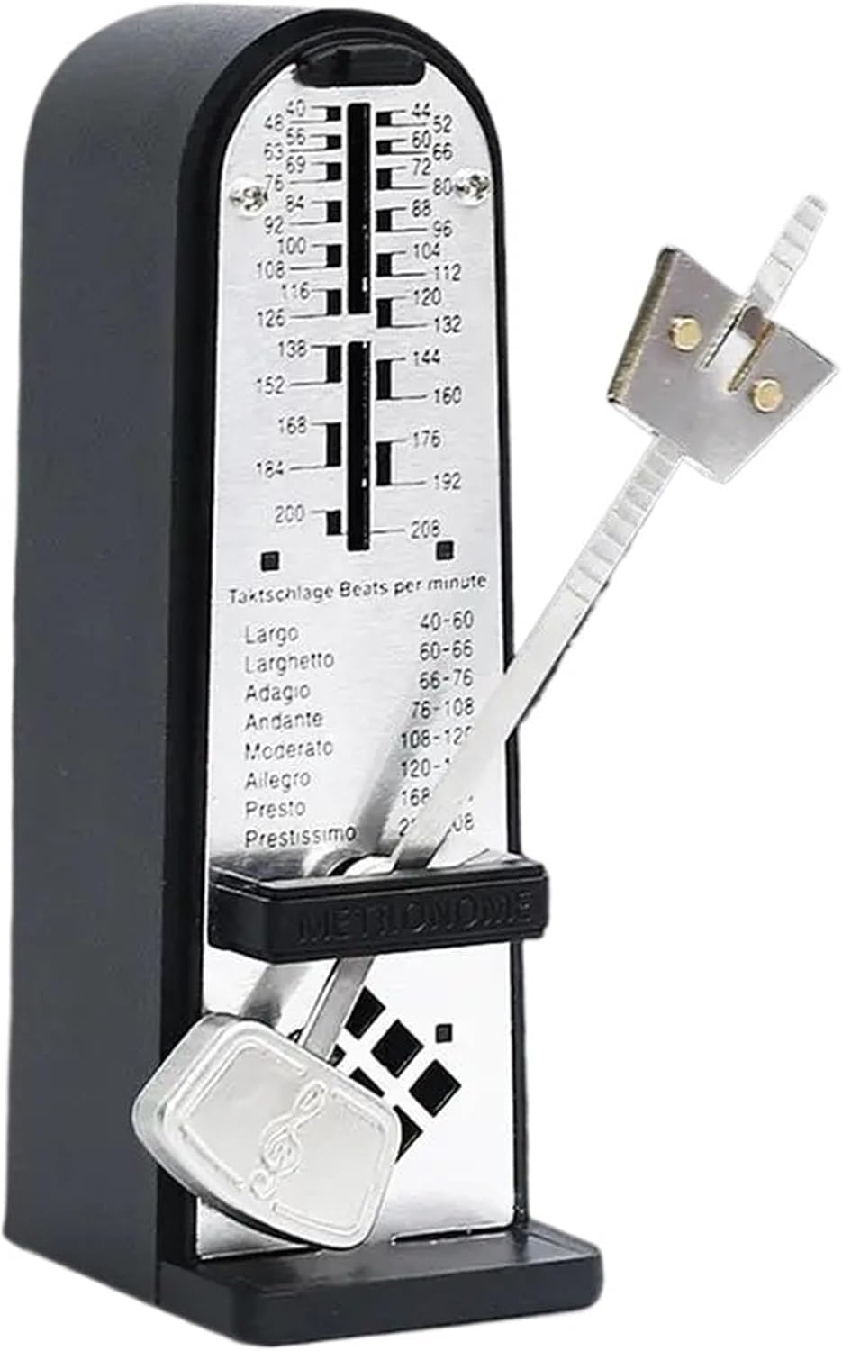 Piano Mechanical Metronome Classic Shape Mechanical Metronome Loud Tone Practicing Performing Musical Instrument