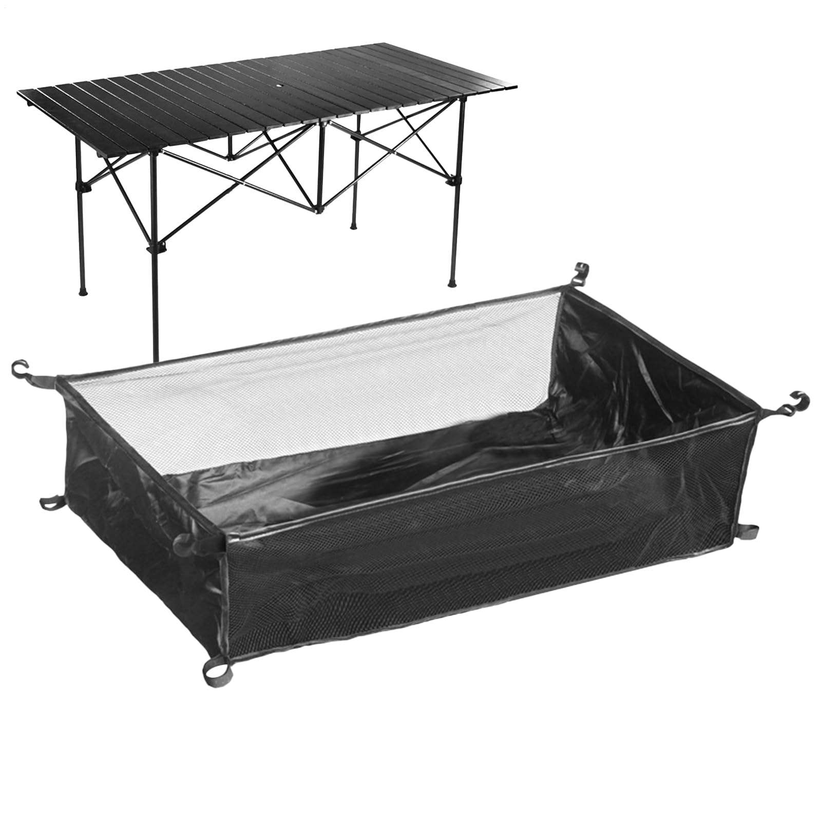 Aufbewahrungstasche unter dem Tisch – Hänge-Organizer, tragbare Campingtasche für Tisch im Freien, großer Stauraum für Campingreisen, Element