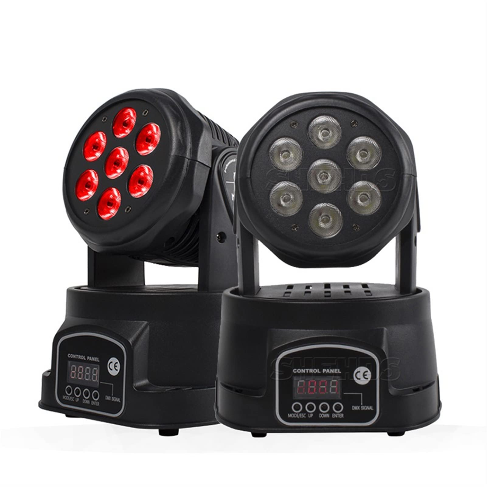 DJ-Licht für Partys, Werksverkauf LED 7x18w bewegt Kopflicht 6in1 RGBWA + UV Professionelle for Effektstufe for Disco DJ. Music Party Club Dance(LED Wash 7X18W 6IN1)