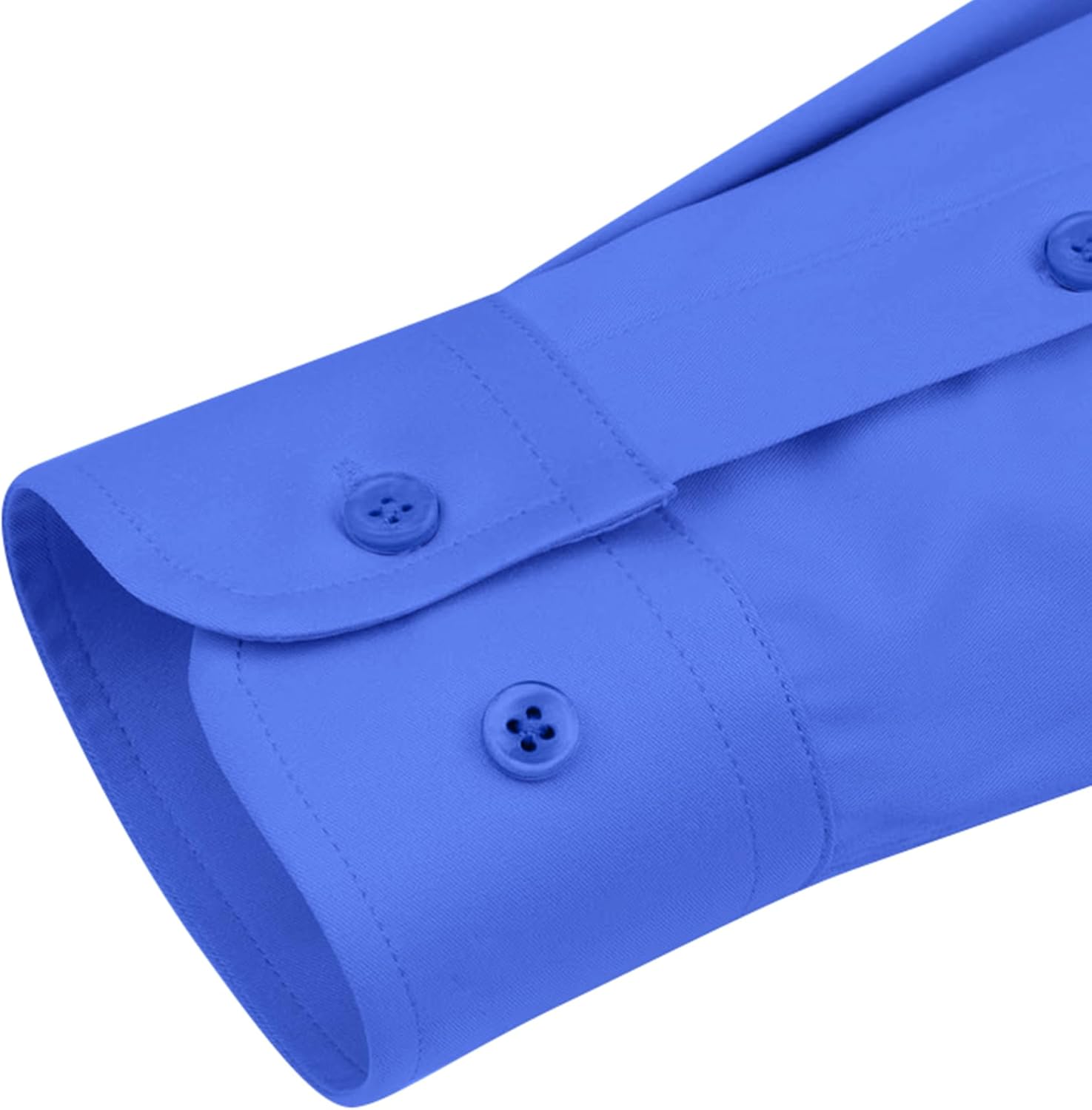 siliteelon Womens Classic-Fit Dress Shirts Long Sleeve Button Down Wrinkle-Free Stretch Solid Casual Work Office Blouse Top - Image 7