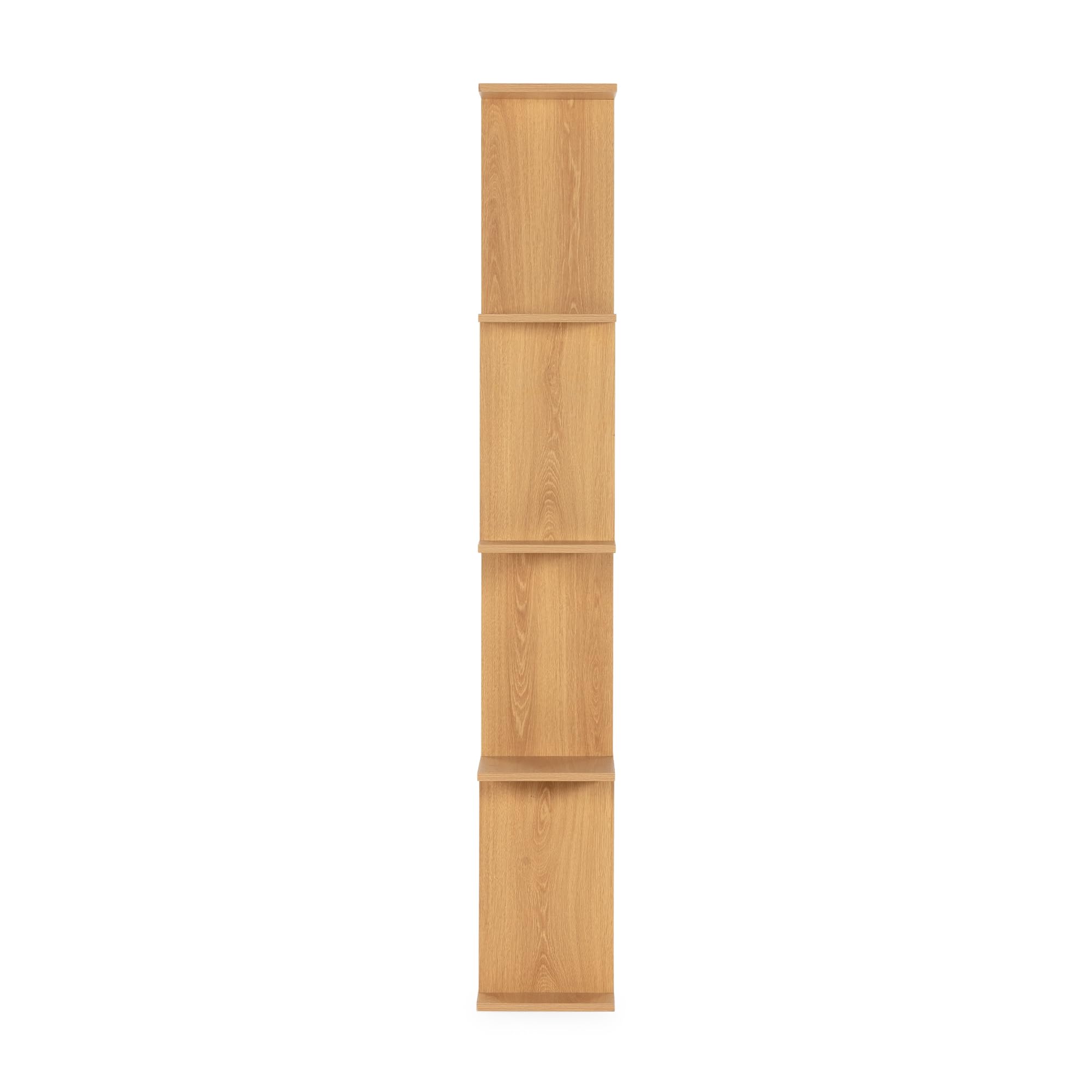 HOMN LIVING Estantería Niko 8 Huecos Color Roble, para Salón, Comedor o Despacho, 98 cm (Ancho) 25 cm (Profundo) 168 cm (Altura)