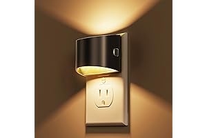 Lohas 2-Pack Wall Plug-In Night Lights with Adjustable Brightness and Dusk-to-Dawn Sensor