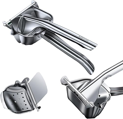 FlowLiving Stainless Steel Juicer Squeezer Lemons Citrus Pomegranate Lime Orange Fruit JuiceCast Iron Metal Manual Hand Press