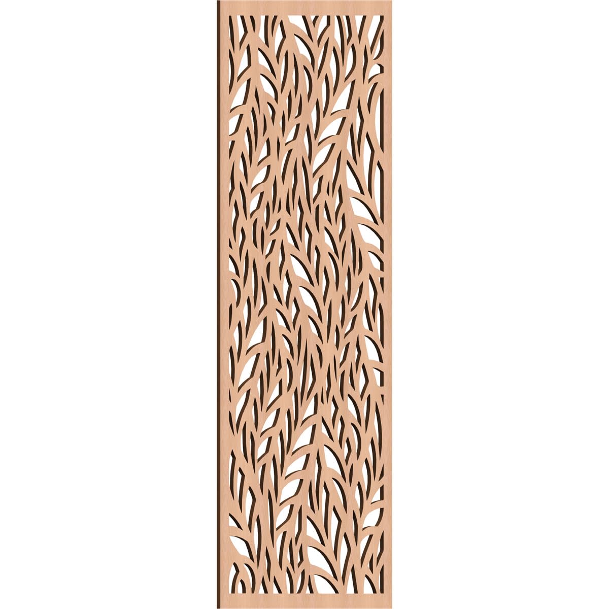 Ortonville Decorative Pierced Fretwork Wood Wall Panels, 17 3/8"W x 44 3/8"H x 1/4"T, Alder
