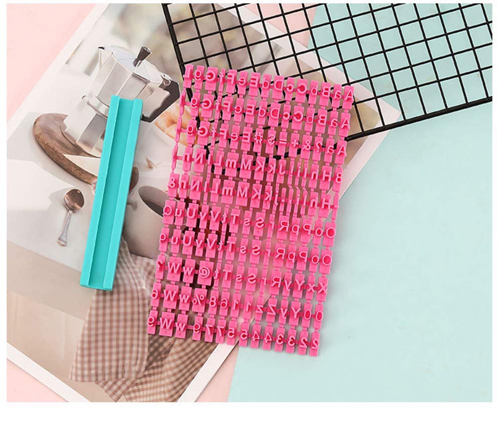 thumbnail: GOIYZTTR 160 Stuks Koekjesstempels - Letters, Cijfers En Symbolen | Fondant En Deeg Stempels