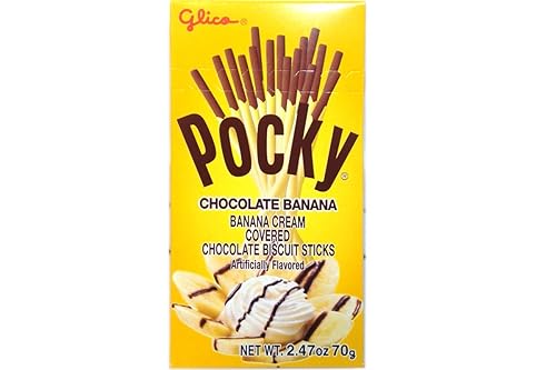 Pocky - Palo de galletas (plátano de chocolate), 2.47 oz (paquete de 1)