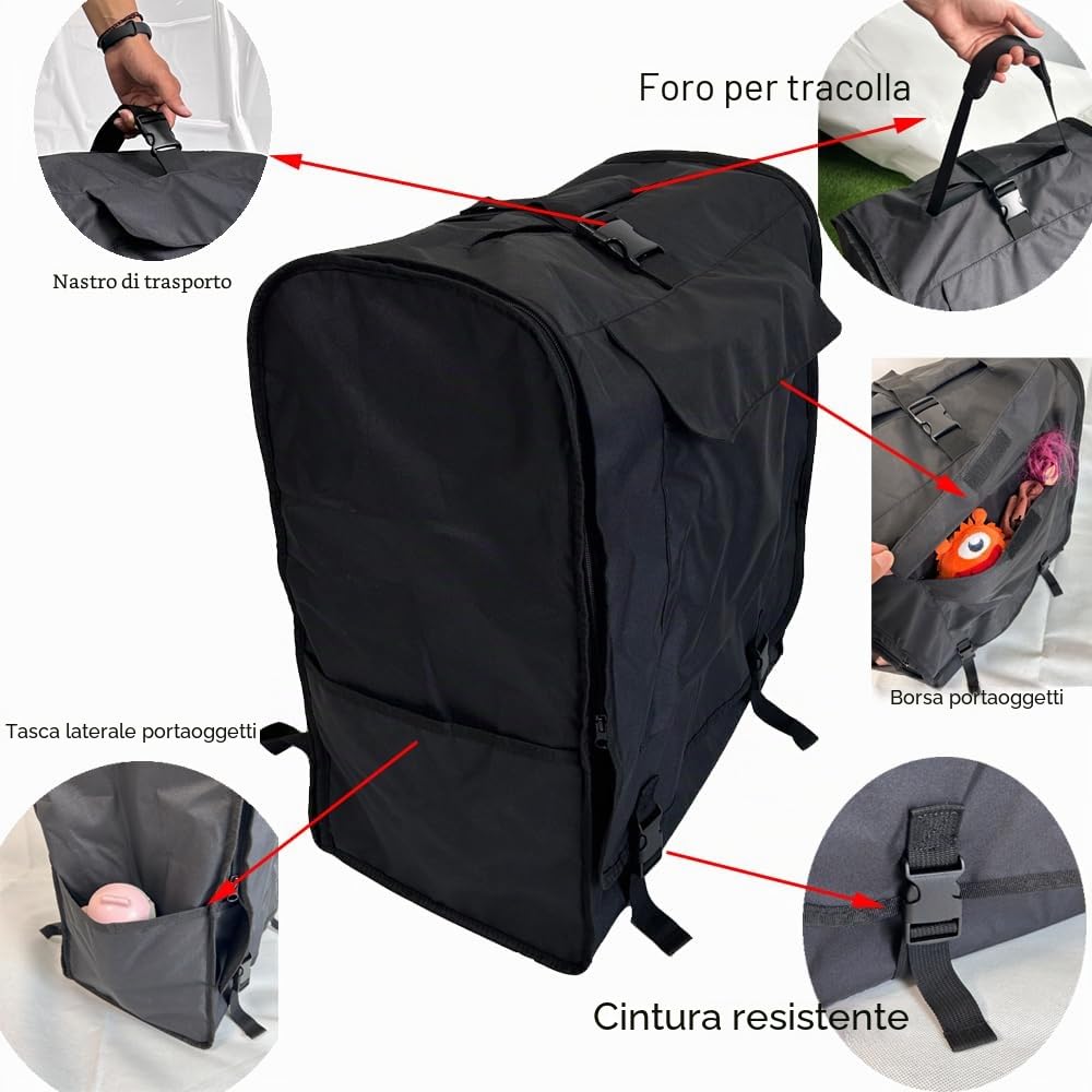 Zaino Passeggino, Borsa da Viaggio Carrozzina, Borsa di Immagazzinaggio Passeggino Compatibile con Bugaboo Butterfly Passeggini