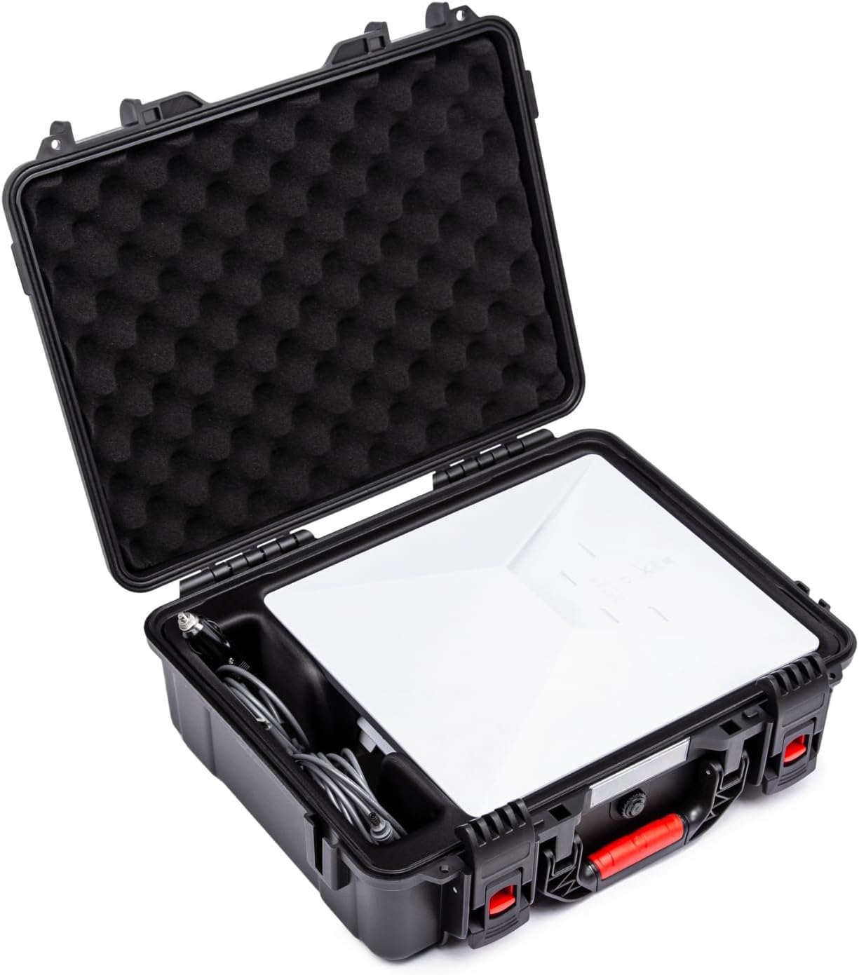 IP67 Wasserdichter Koffer für Starlink Mini, Heavy-Duty Hartschalenkoffer Stoßfest mit Maßgefertigter Einlage, Robuste Transportbox für Mini Dish & Zubehör