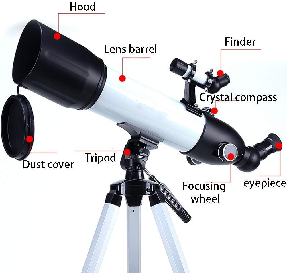 Introductory Astronomical Telescope High-Definition High-Power Monocular Children's Student Telescope Great Astronomy for Kids to Explore Moon Space