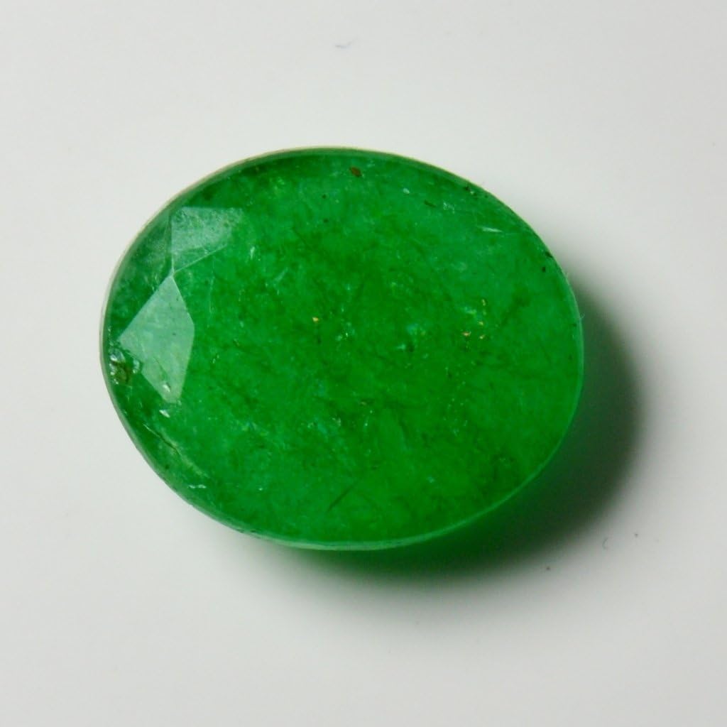 Natural Genuine Emerald Loose Gemstone 6.5 Carat Oval Shape May Birthstone at Wholesale Price