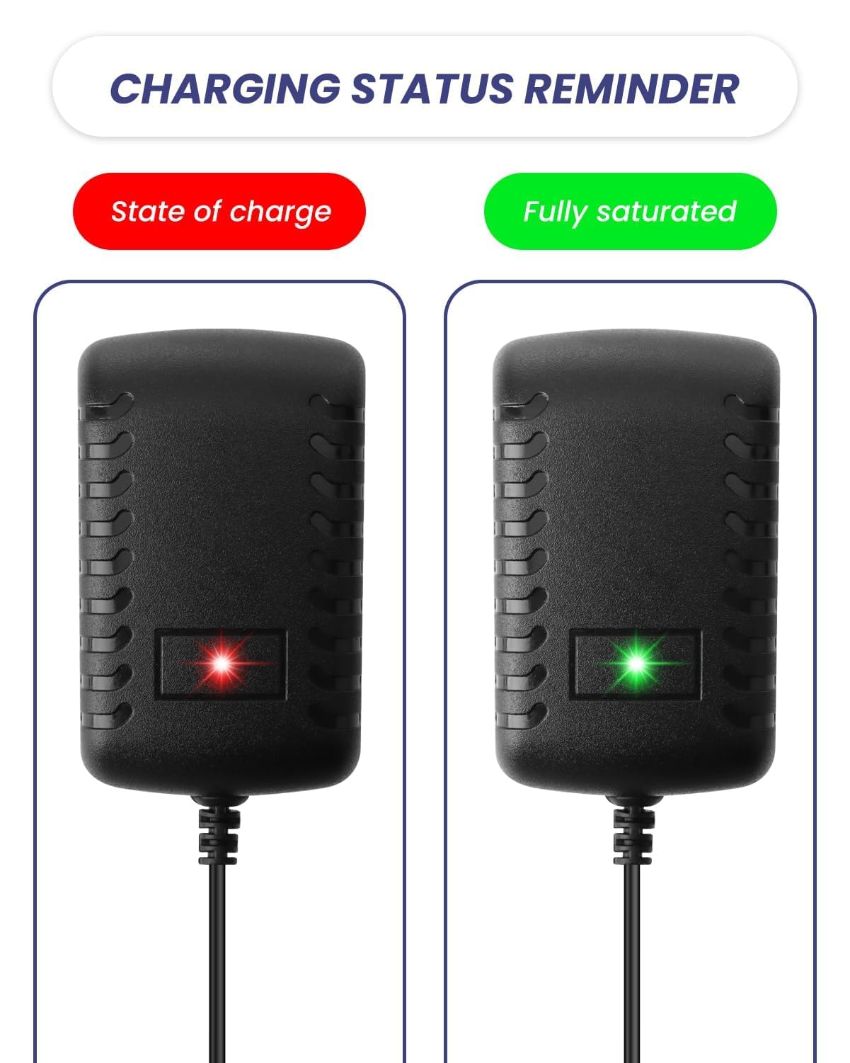 Chargeur Voiture Electrique Enfant 12V 1A 1000MA 1.5 mètre Pour Batterie Moto SUV VTT