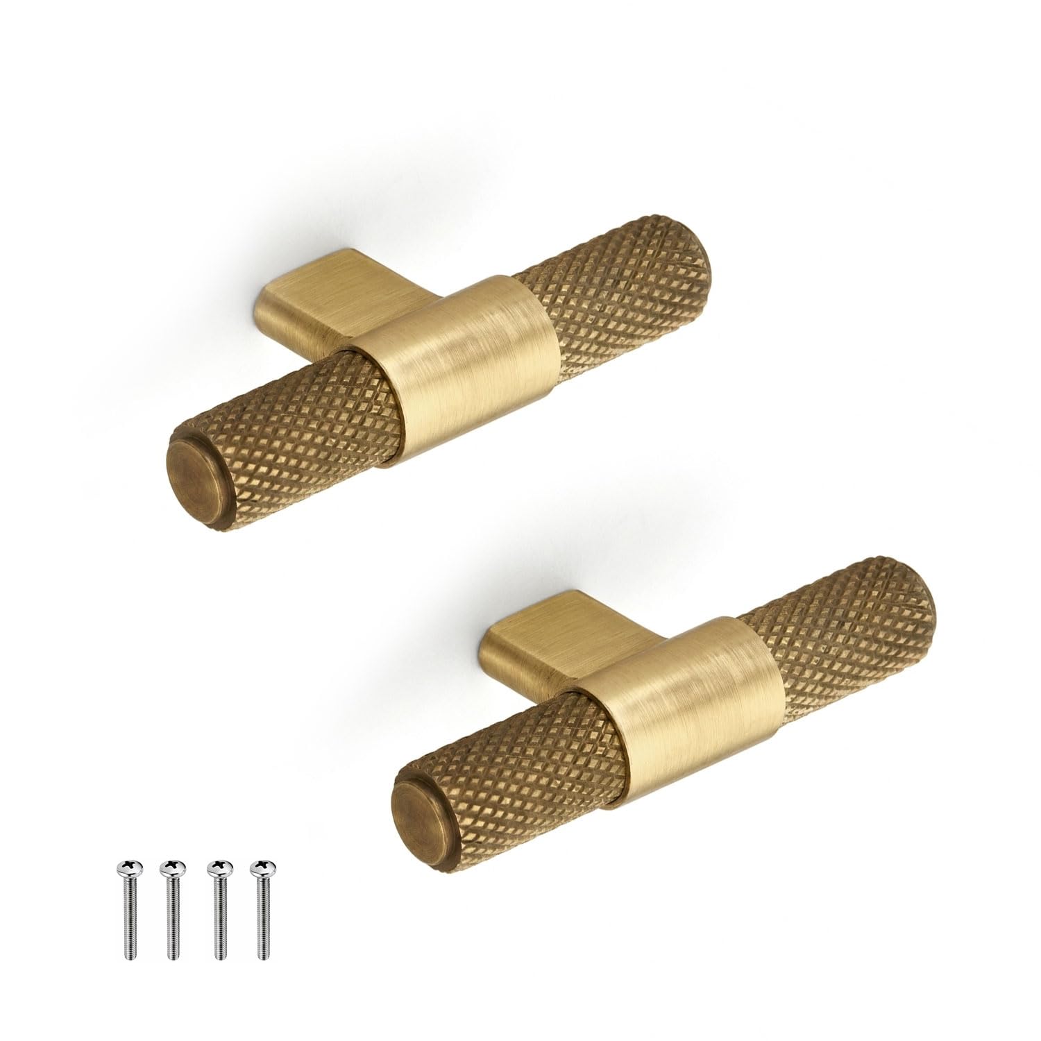 VOLO Antique Brass Cabinet Knob | Heavy Drawer Knob for Wardrobe, Cupboard, Kitchen Cabinet & Furniture | Decorative Pull Knob with Screws | Made in India | (2 Pieces, S-728 | Steel)-image-20
