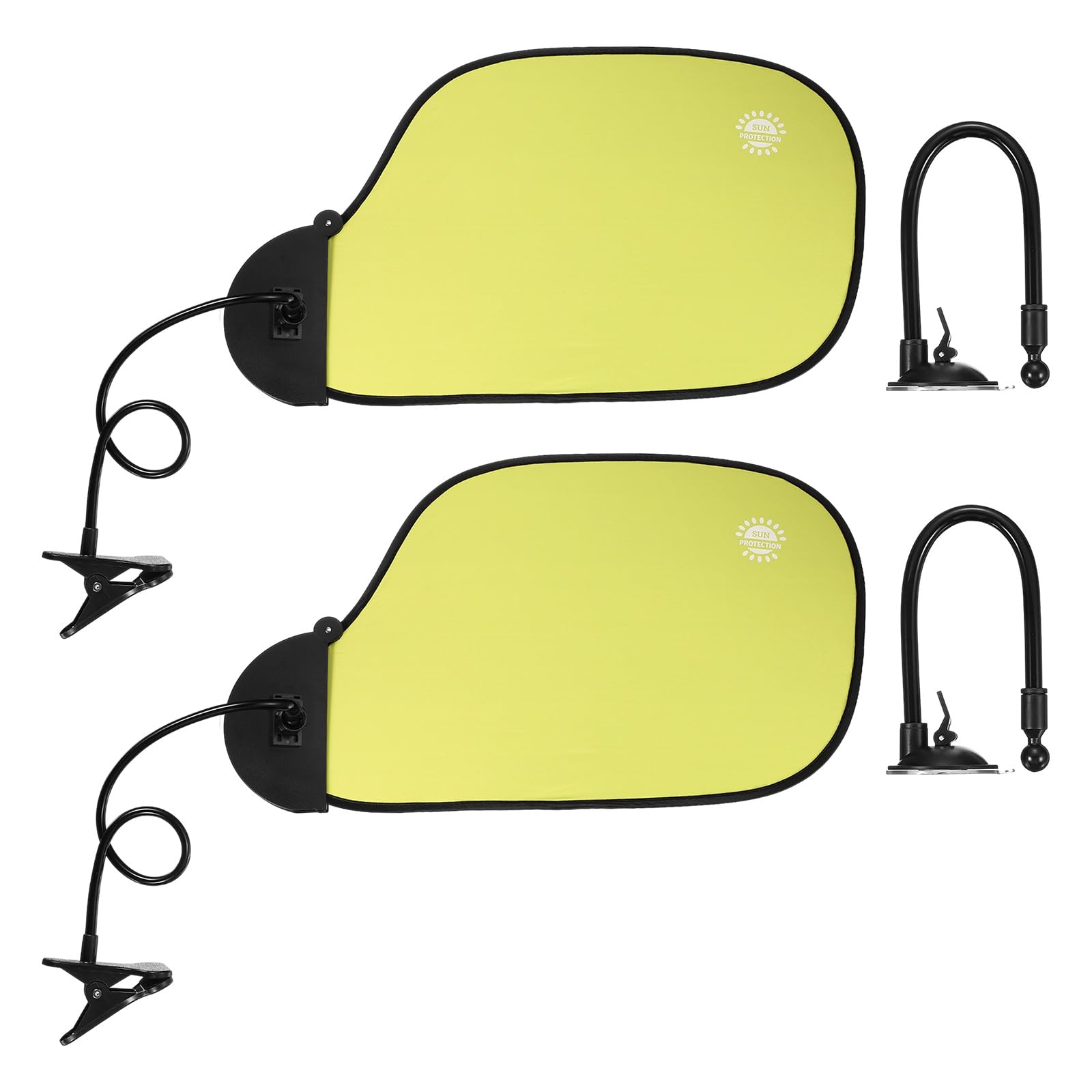 PATIKIL 2Pcs Desk Shade, 22.8" Adjustable Cubicle Shade with Suction Cup and Clip Portable Foldable Cubicle Light Shield for Block Overhead Light Privacy Glare Reduction, Green