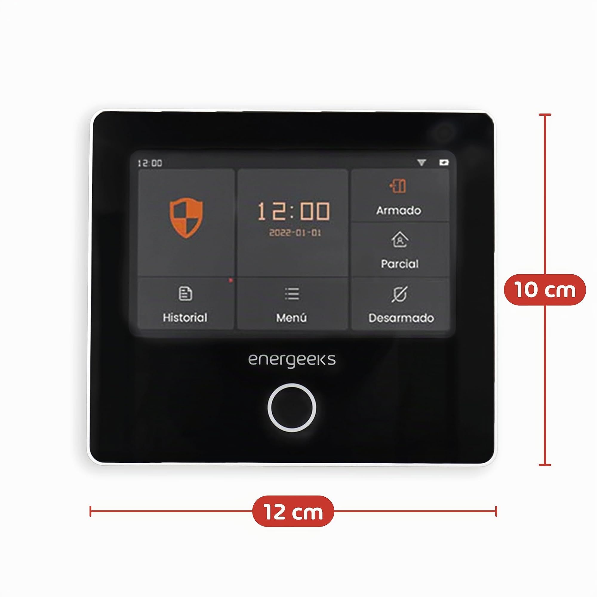 Energeeks - Sistema de Alarma WiFi - Compatible gsm - Incluye Pantalla Táctil, Sirena y Sensores de Movimiento/Apertura - hasta 200 Sensores Adicionales - App Móvil - Compatible con Alexa/Google