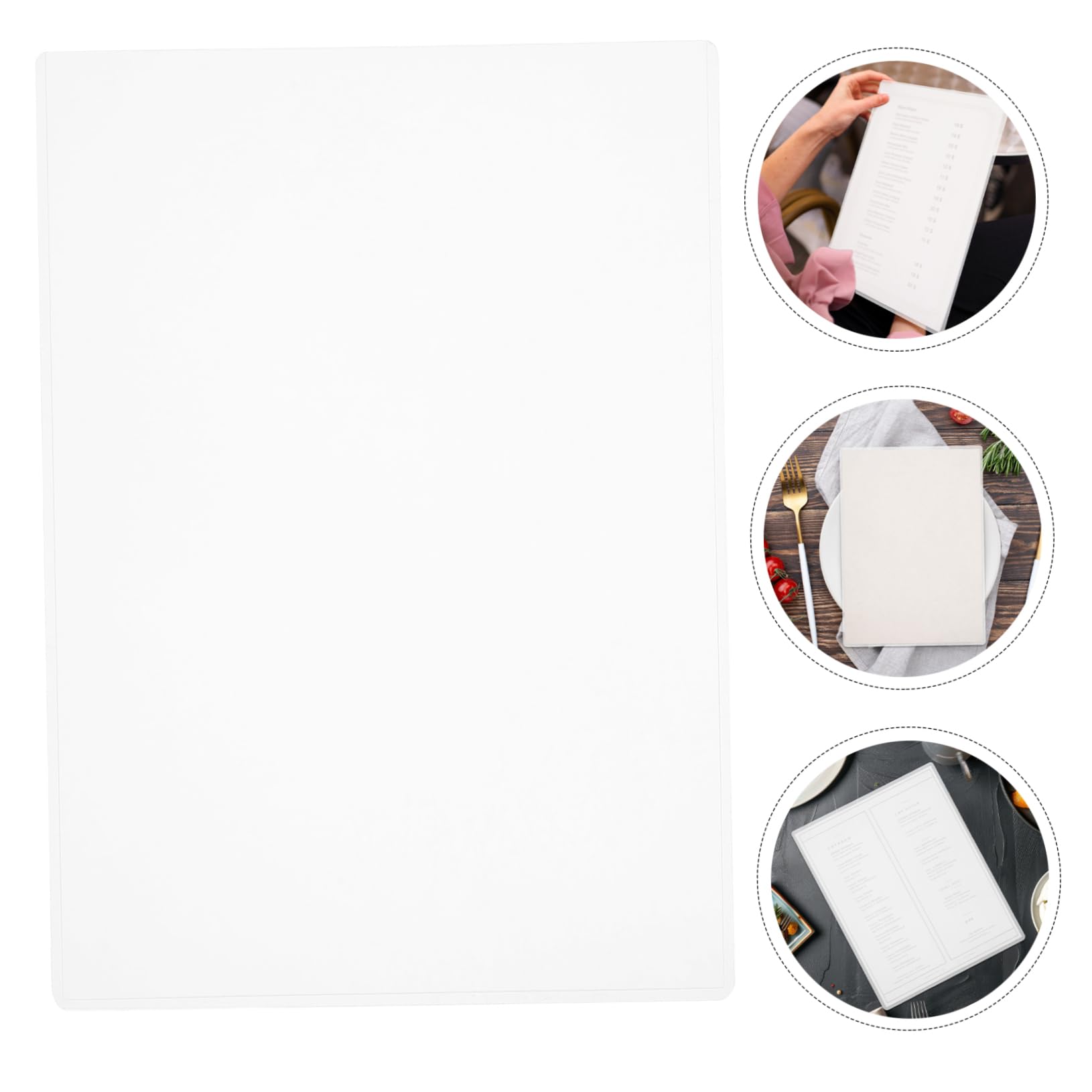 Protezione Rigida Trasparente A4 in Plastica 30 Pezzi per Documenti | Poster, Menu e Album Fotografici, Anti-deformazione, Uso Versatile in Ufficio