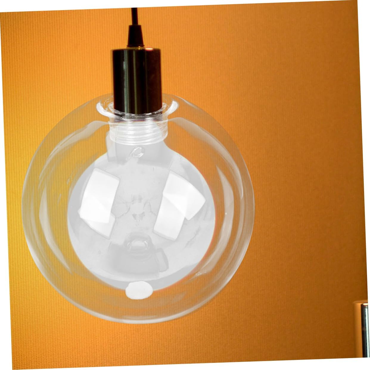 Artibetter Ceiling Glass Lamp Shade Bulb Cover Elegant Spherical Design for Home Decoration and Aesthetic Decor Easy to Install and Versatile Use