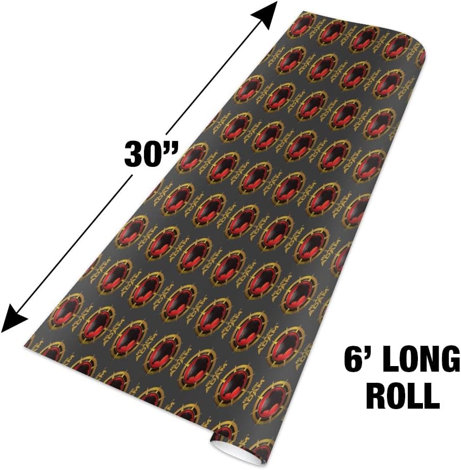 GRAPHICS & MORE Black Adam Hawkman Icon Gift Wrap Wrapping Paper Rolls