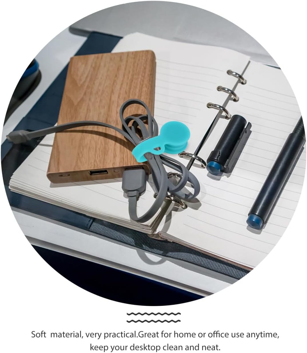 18 Pcs Winder Magnet Cable Holder Earphone Storage Holder Magnet Cable Clip Earphone Holder Silicone Cable Storage Holder Magnet Cable Organizer Assorted Colors Wire Accessories