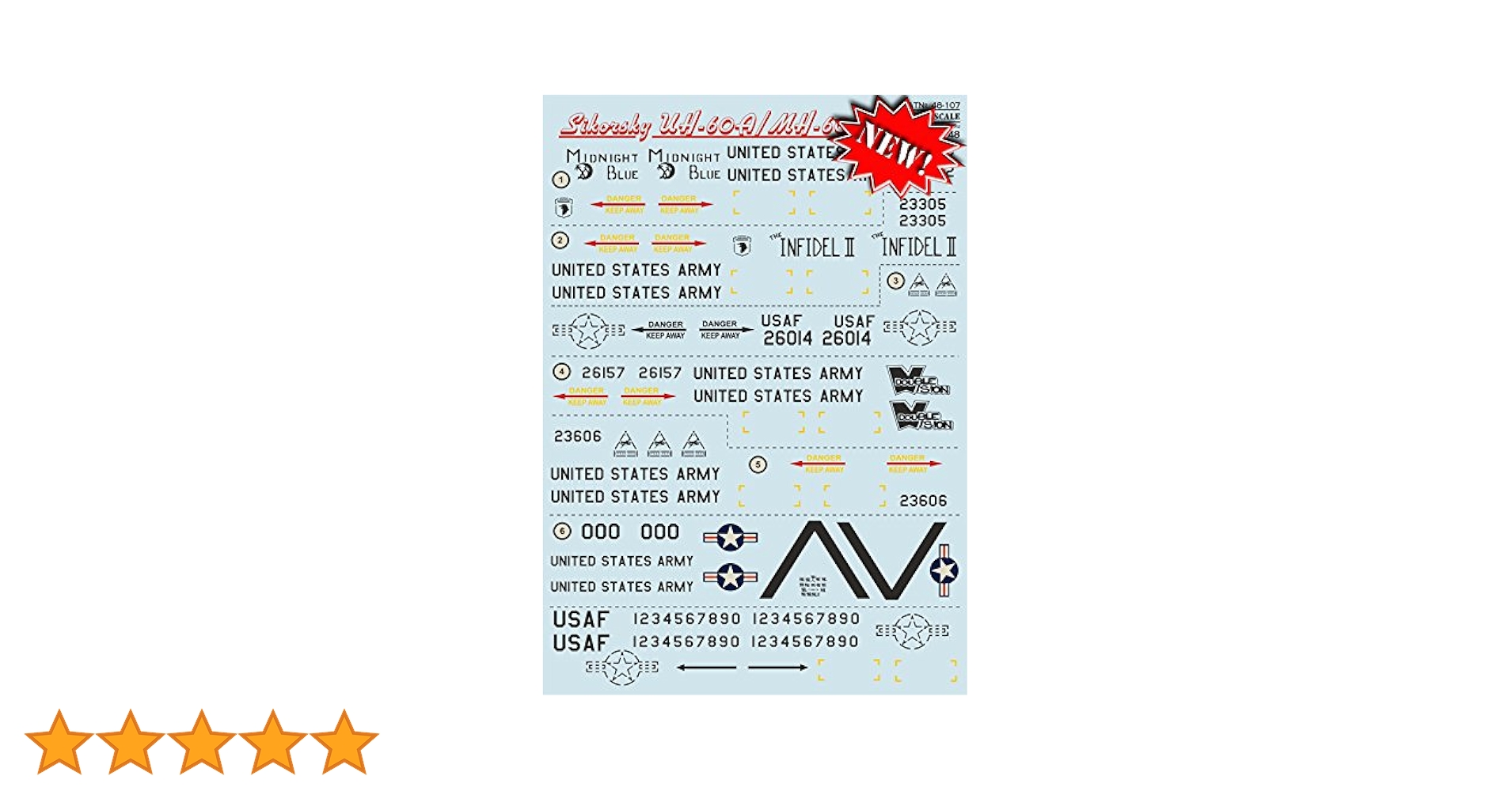 Amazon | 飛行機 SIKORSKY UH-60A/MH-60G 航空機用デカール 1/48