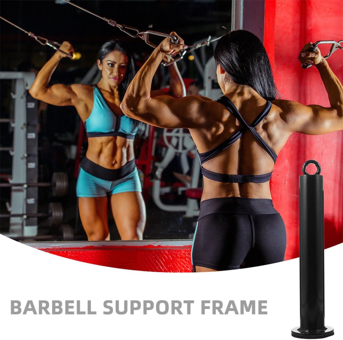 2pcs Barbell Weight Plate Loading Pin Rack 48mm Diameter Metal Fitness Accessories Gym Muscle Training Equipment for Strength Training