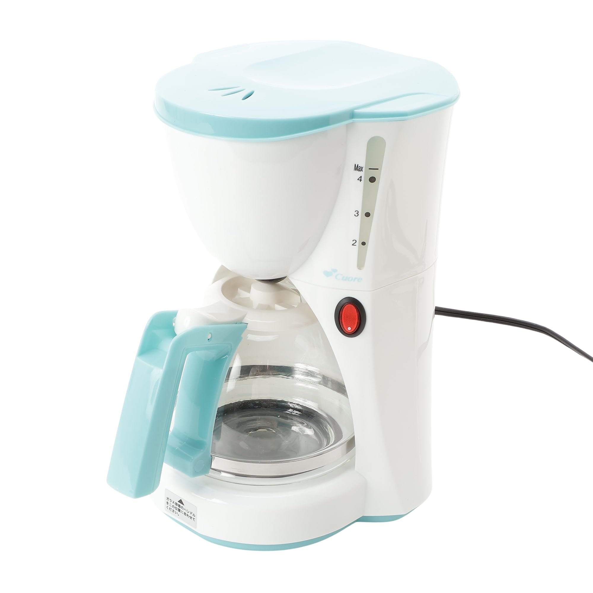Amazon | 丸山 クオーレ コーヒーメーカー ドリップ式 4杯分 CU-52CD(B