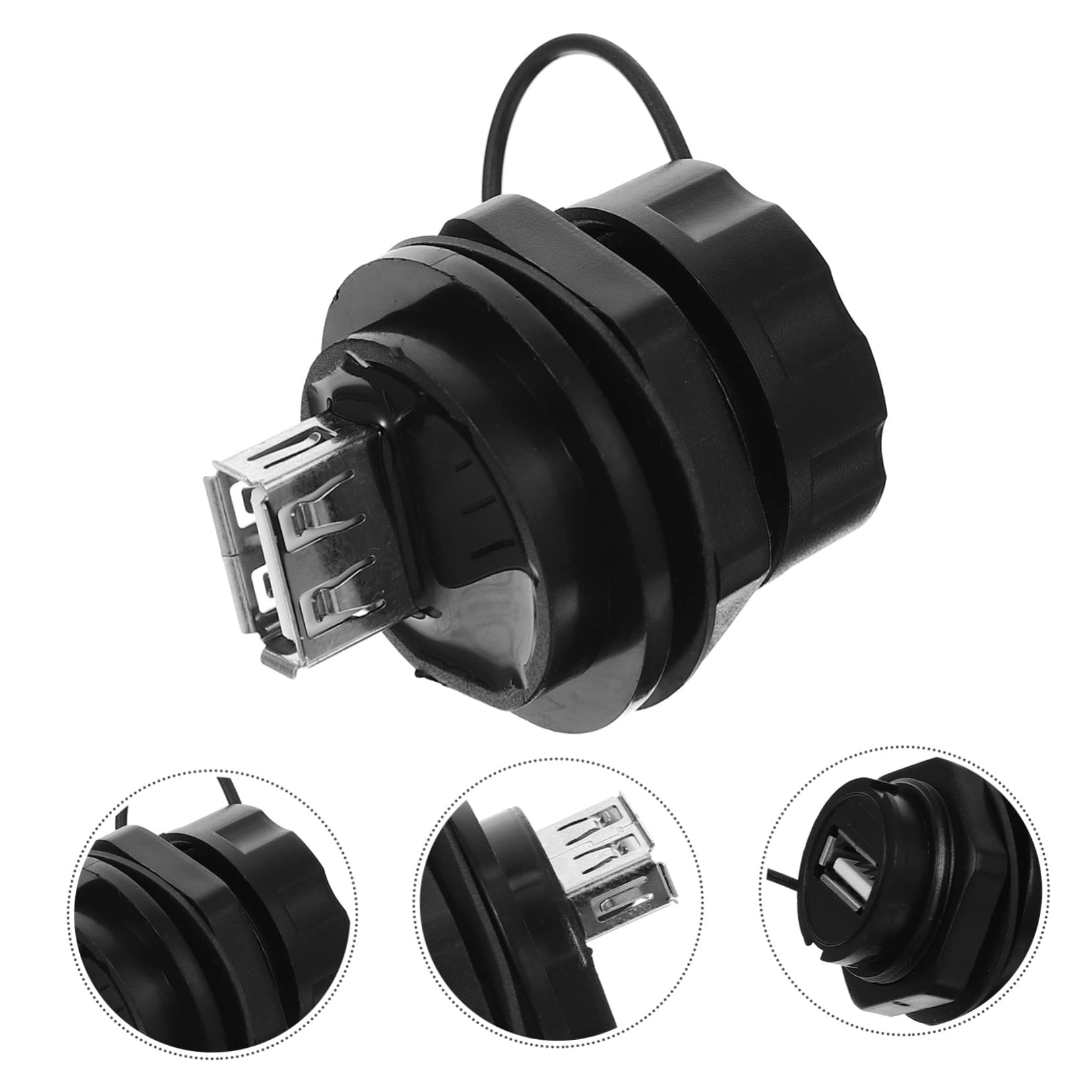 jojofuny 5stücke USB Wasserdichter Verbindungskoppler USB Pass-Through Adapter Für Motorräder Und Yachten Mbps Datenübertragung Robustes Design Mit Abdeckung