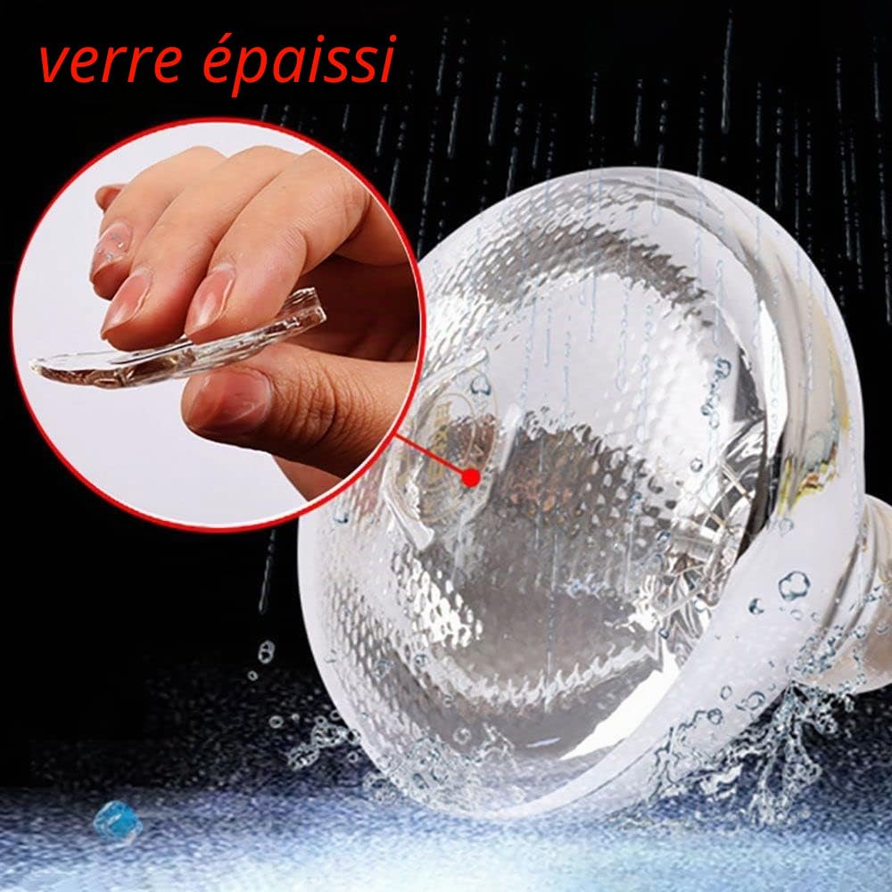 Ampoule chauffante pour volaille 220 V - Conservation thermique - Rayons infrarouges - Préservation de la chaleur épaisse (250 W d'épaisseur, rouge)