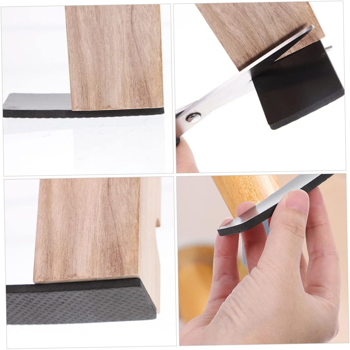 jojofuny 40pcs Non- Furniture Pads Self-Adhesive Table and Chair Leg Protectors for Hardwood Floors Quiet Easy to Install Scratch-Resistant for Home Use