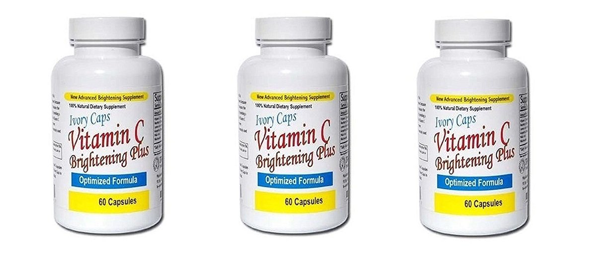3 Pack - Ivory Caps Maximum Strength Vitamin C Brightening Plus 60 Caps