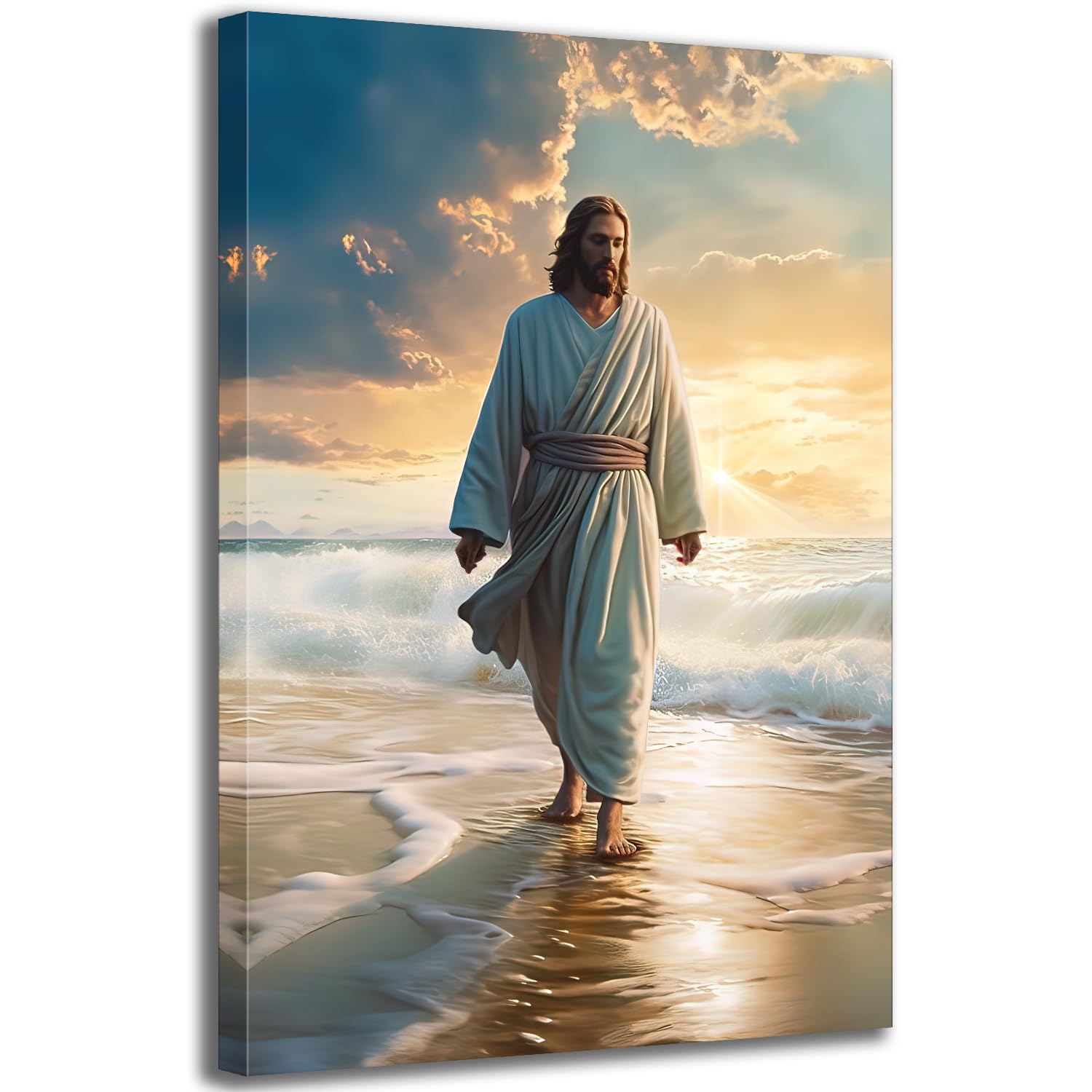Amazon.com: Jesus Wall Decor Canvas Christ Posters Prints God Canvas ...