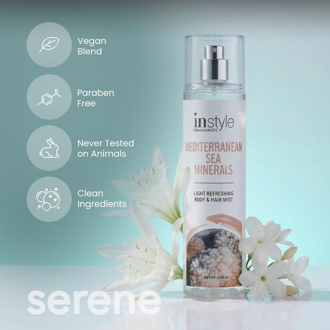 Amazon.com : Instyle Fragrances, Body & Hair Mist, Sea Minerals