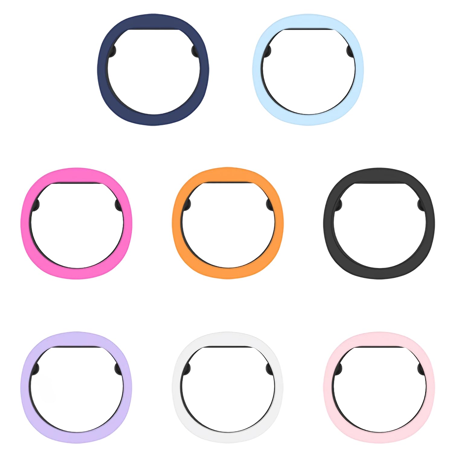 Nhemeylp 8 Pcs Smart Ring Protector, Silicone Ring Protector Compatible with RingConn Gen 2/2 Air, Anti-Scratch Silicone Ring Cover for Women, Men, Outdoor, Gym, Daily Use (Size M: 9/10/11)
